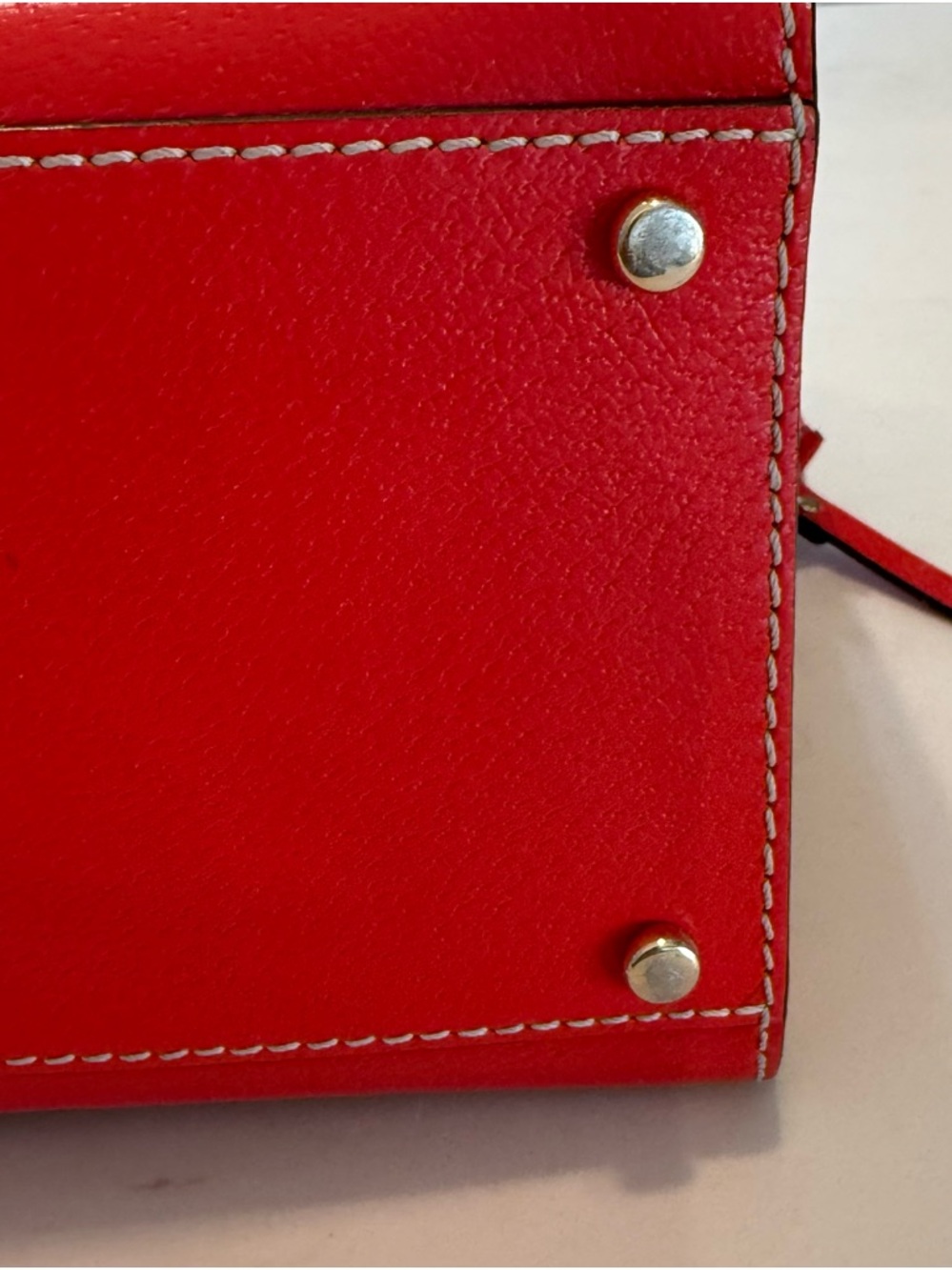 kate spade Red Leather Crossbody Tote with Gold Hardware - Picture 5 of 5